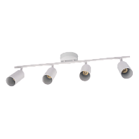 Светильник настенно-потолочный под лампу PCL 0404 4*GU10 WH белый IP20