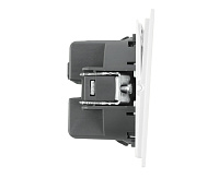 Мия Выключатель 2-кл, белая магнолия, RSW10-3104-01
