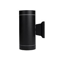 Настенный светильник PWL 20590 2*GX53 BL черный IP65 JAZZway