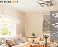 Накладной светильник SPIRAL DOUBLE 85W S-500-WHITE-220V-IP44