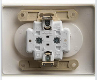 GLOSSA Розетка 2-ая б/з в сборе бел GSL000120