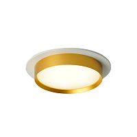 Светильник встраиваемый GX53 DL507 15W белый/золото, круг