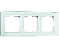 Веркель Рамка на 3 поста (натуральное стекло) W0031119