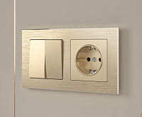 Веркель Розетка 1-ая с/з (шампань) W1171011