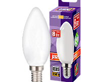 Лампа светодиодная PLED OMNI C35  8W 3000K E14 FR 230/50 JAZZway