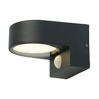 Настенный светодиодный светильник GX53 с датчиком освещенности, черный IP54 DH1202