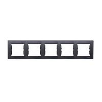 SEDNA Рамка 5-ная горизонтальная графит SDN5800970