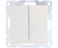 LK60 Переключатель 2-кл белый 861304-1