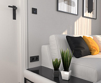 Веркель Рамка на 2 поста (черный) Hammer W0022408