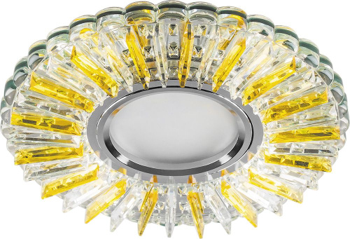 Светильник с подсветкой GU5.3 MR16 CD900 прозрачный желтый  сн/пр