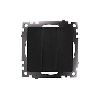 Катрин Выключатель 3-кл черный GLS10-7108-05