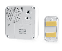 Звонок электрический дверной (10 мелодий) белый Е-378 сн/пр