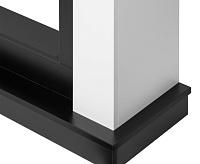 Каминокомплект: Очаг Electrolux Infinity EFP/P-1600ULS N, портал Canto Long белый, черный