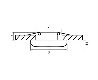Светильник встраиваемый 071036 MONDE&nbsp;&nbsp;3W 3000K белый