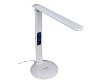 Настольная лампа LST1021 9W, будильник, календарь, USB зарядка, Белый