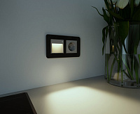 Веркель Встраиваемая LED подсветка три режима с датчиком движения (серебро)