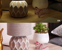 Настольная лампа COFI 1xE14 R-130x220-BEIGE-220-IP20