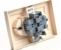 Эрна Розетка 2-ая с/з в сборе слоновая кость PST16-9014-02