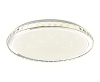 Накладной светильник с подсветкой RGB FF501 CH 60W 3000-6400K белый (ПДУ ИК)