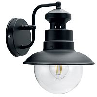 Светильник садово-парковый  60W 230V E27 IP44 черный, на стену вниз PL571