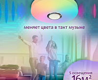 Светильник светодиодный накладной 40W 3000-6000K ПДУ 45602.30.40.77BT-RGB