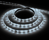 Лента светод 5050/60 14.4W/m 12V IP20 5м холодный белый LS606