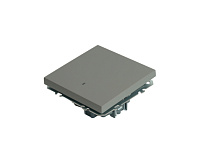 Эмили Выключатель 1кл с подсветкой, платиново-серый RSW10-5101-10