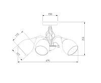 Люстра 30026/5 хром