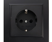 Эрна Розетка 1-ая с/з со шторками в сборе черный PST16-9010-03