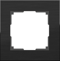 Веркель Рамка на 1 пост (черный алюминий) WL11-Frame-01 сн/пр