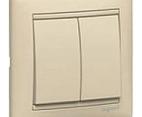 Valena Выключатель 2-кл сл кость 774305