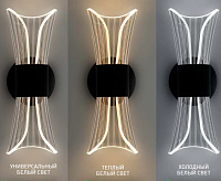 Светильник настенный "DIO" 12W 2Y-ON/OFF-280x80x85-BLACK/CLEAR-220-IP20