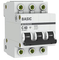 Автоматический выключатель EKF ВА 47-29 3P 4,5кА 40 А