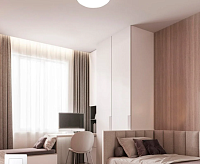 Накладной светильник "MOON" 70W R-ON/OFF-470*65-WHITE/SILVER-220V-IP20