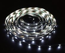 Лента светод 2835/120 9.6W/m 12V IP20 5м холодный белый LS612