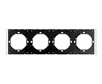 Мия Рамка 4 поста, белая магнолия, PFR00-3004-01