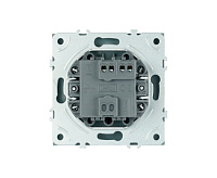 Эмили Выключатель 1кл самовозвратный платиново-серый RSW10-5112-10