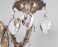 Бра 10102/2 античная бронза/прозрачный  хрусталь