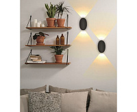 Настенный светодиодный светильник NUOVO 3000К IP54 черный düwi 24359 5