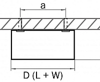 213921 Светильник ZOLLA QUAD SQ 10W 4000К ЗЕЛЕНАЯ БРОНЗА