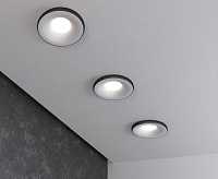 Светильник встраиваемый 118 MR16 белый/черный сн/пр