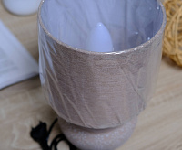 Настольная лампа ALFA 1xE14 R-125x150x265-BEIGE/BEIGE-220-IP20