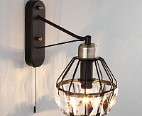 Бра 70075/1 черный сн/пр