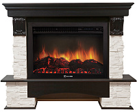 Портал Pietra 26 Sphere камень белый шпон темный дуб