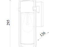 Светильник уличный 35001/D Lad коричневый
