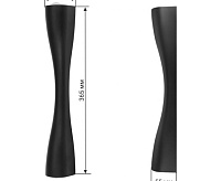 Настенный светодиодный светильник NUOVO 3000К IP54 черный düwi 24327 4