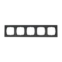 LK60 Рамка на 5 поста черный бархат 864508-1