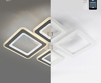 Люстра светодиодная "OVAL DOUBLE RGB" 70W 5S-APP-660x500x110-WHITE/WHITE-220-IP20