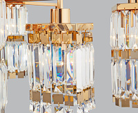 Люстра металл 10100/8 золото/прозрачный хрусталь