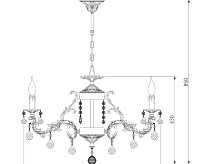 Люстра металл 212/8